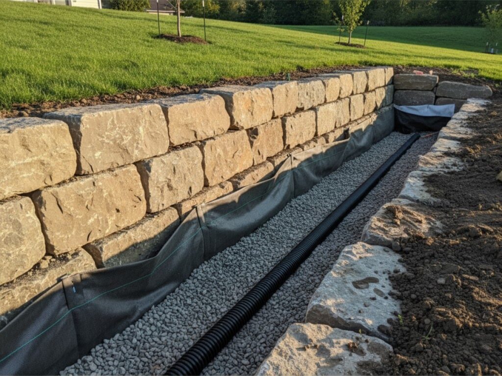 Retaining Wall Drainage